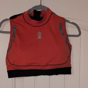 Women's Orange and Black Sports Bra